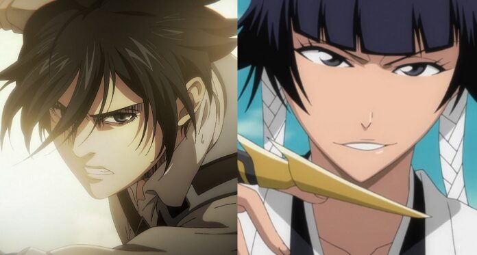 Artista mostrou como seria se Mikasa de Attack on Titan fosse uma capitã no universo de Bleach