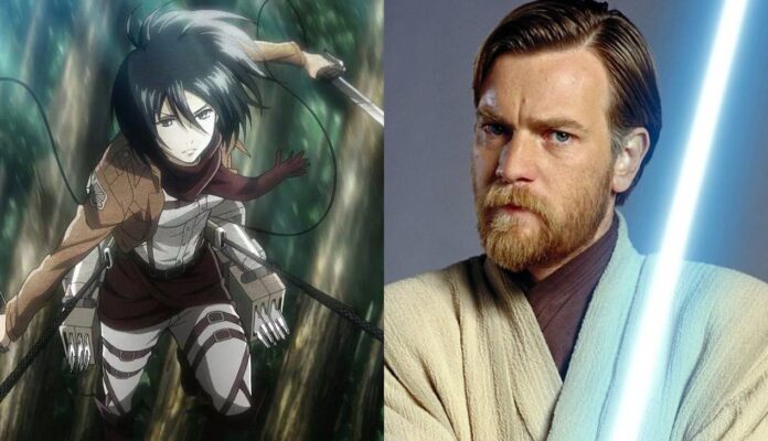 Artista imaginou como seria se Mikasa de Attack on Titan fosse uma Jedi em Star Wars