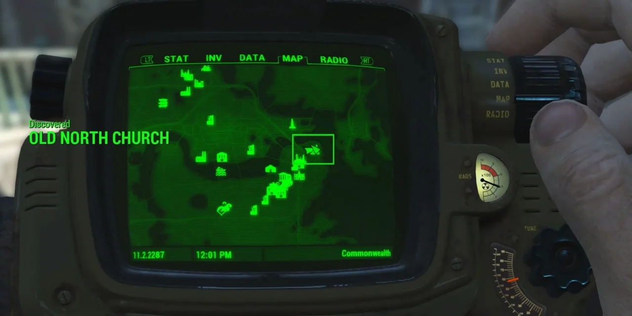 Localização da Antiga Igreja do Norte em Fallout 4 