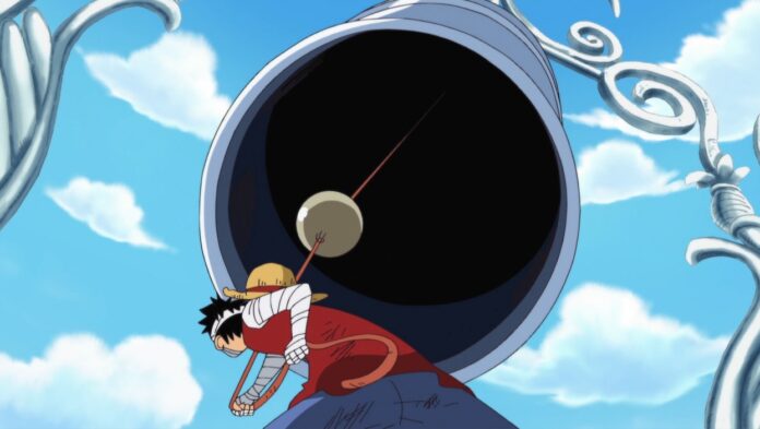 Em qual episódio de One Piece Luffy toca o sino de Ox Bell?