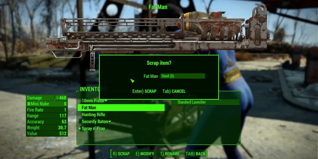 Como Sucatear Itens em Fallout 4