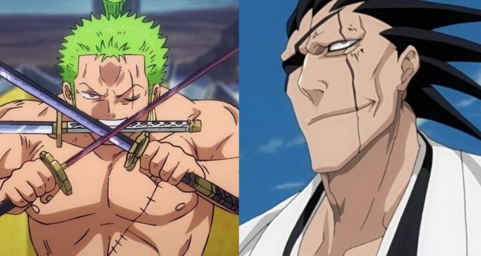 Artista imaginou como seria se Zoro de One Piece fosse um capitão no universo de Bleach