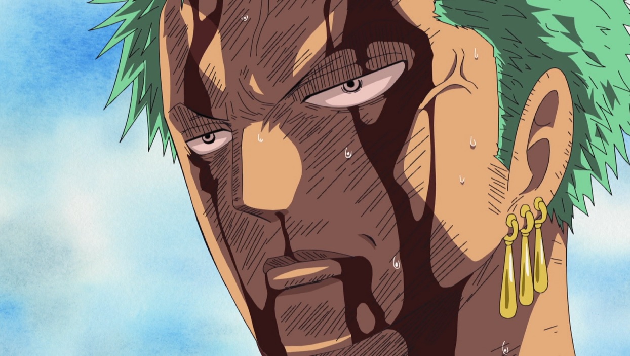 Em qual episódio de One Piece Zoro diz que “Não aconteceu nada”?