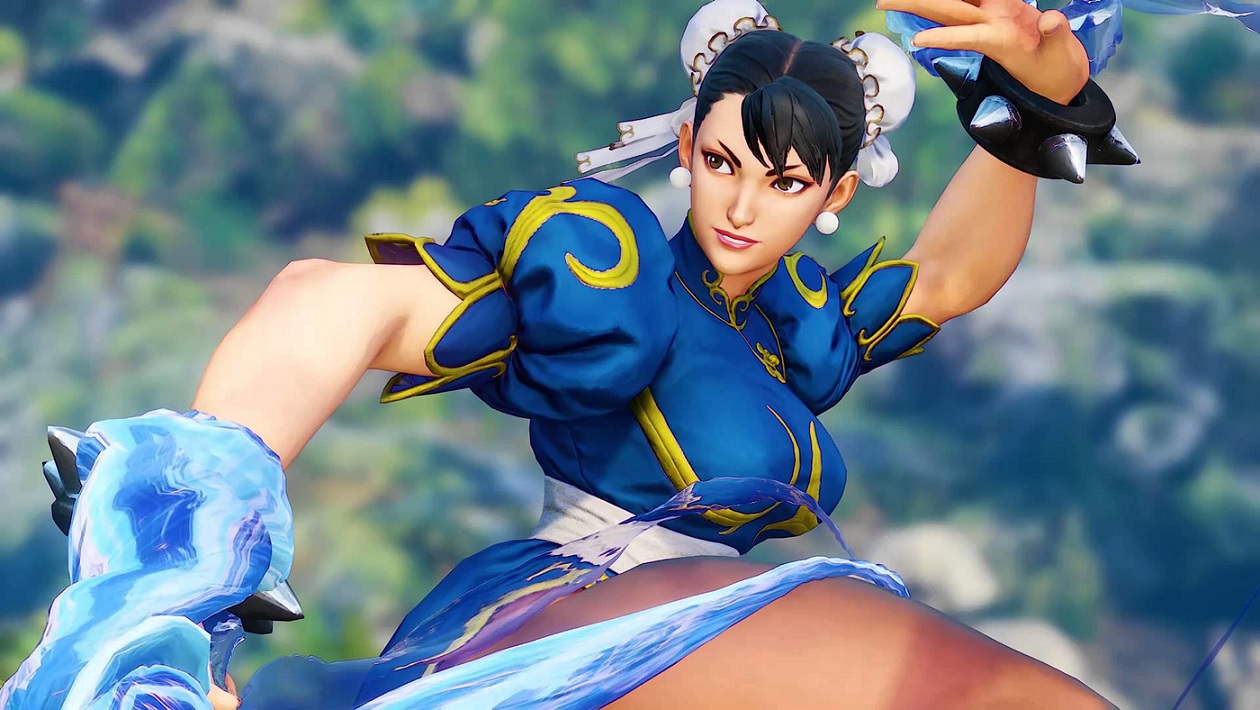 Alexy_sky_ encanta com um atraente cosplay da Chun-Li de Street Fighter