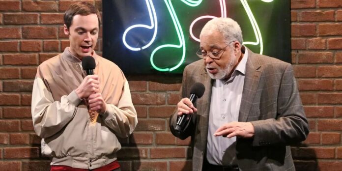 Em qual episódio James Earl Jones aparece em The Big Bang Theory?