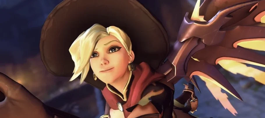 Skin Mercy Bruxa de Overwatch torna-se real através de um espetacular cosplay