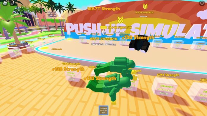 roblox push-up training simulator