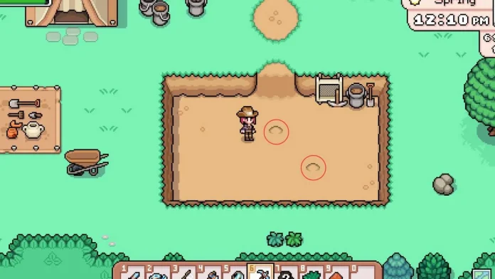 Como Obter Turfa e Grama em Fields of Mistria