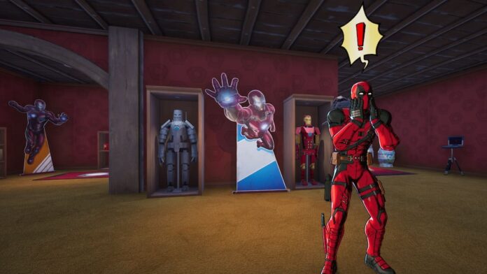 fortnite homem de ferro sala secreta