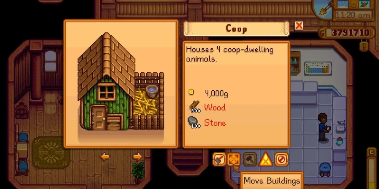 Como Mover Construções em Stardew Valley