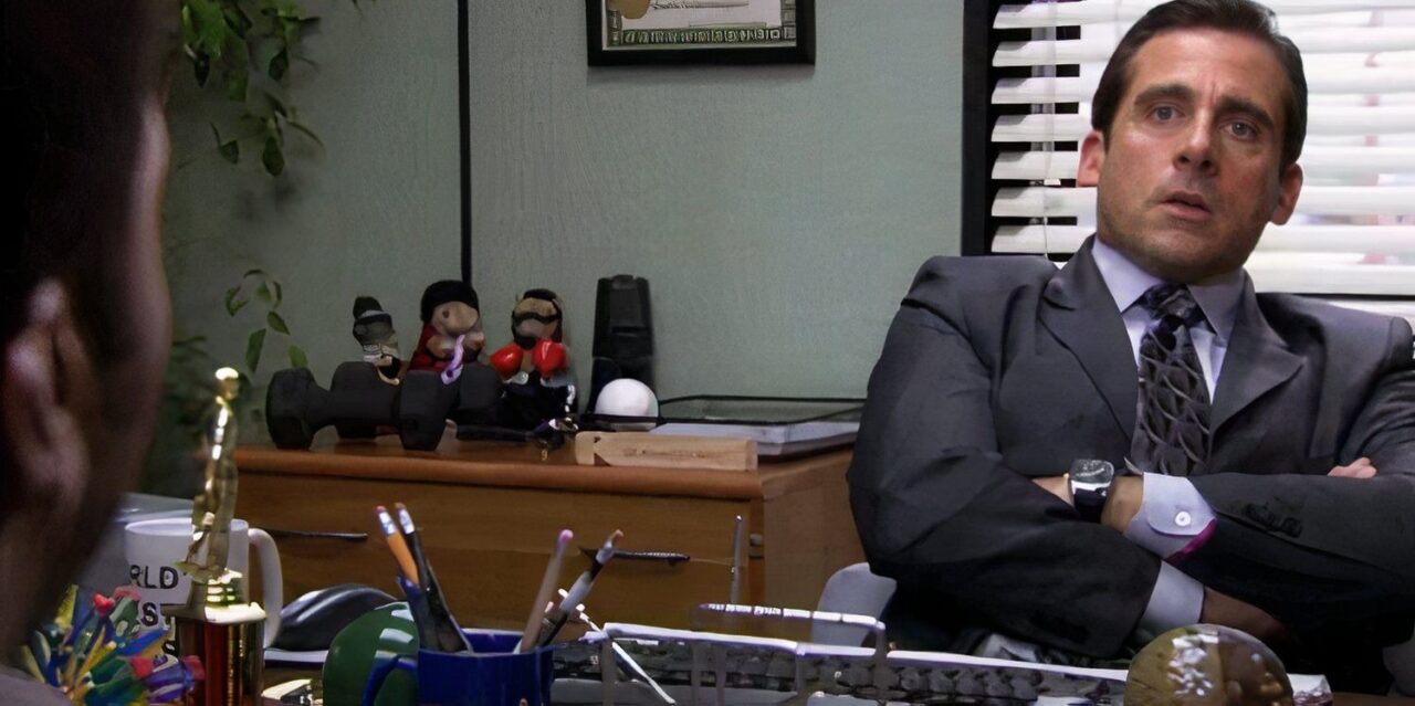 Em qual episódio de The Office Michael depõe para Jan na negociação?