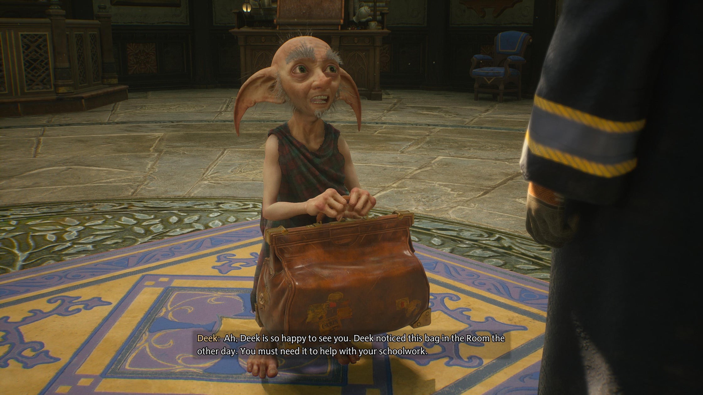 Hogwarts Legacy Detonado O Elfo, O Saco de Pegar, e o Tear Critical