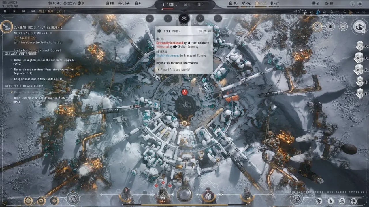 Frostpunk 2 - Como diminuir doenças