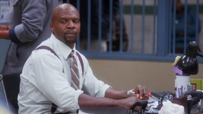 terry jeffords é detido por policial em brooklyn 99