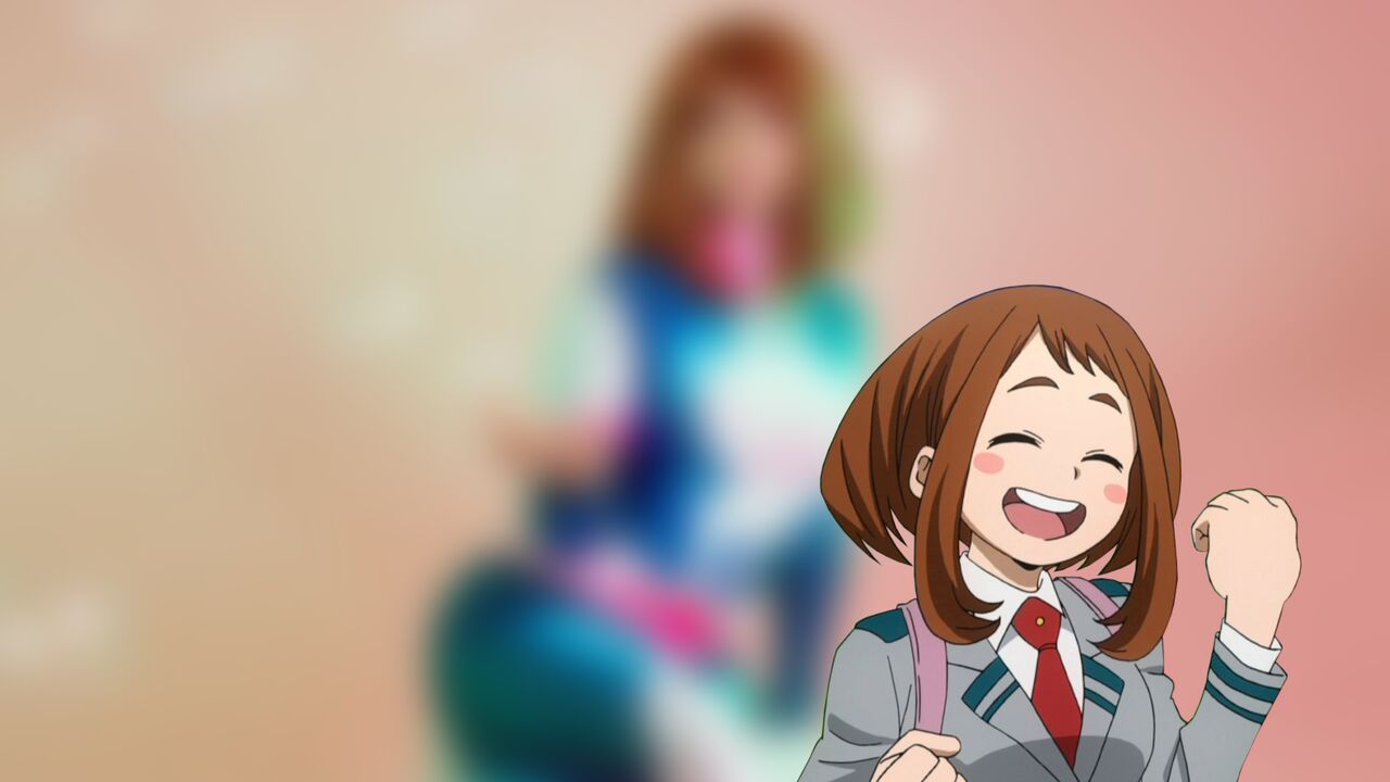 Modelo yelihi__moon deu vida a um encantador cosplay da Uraraka