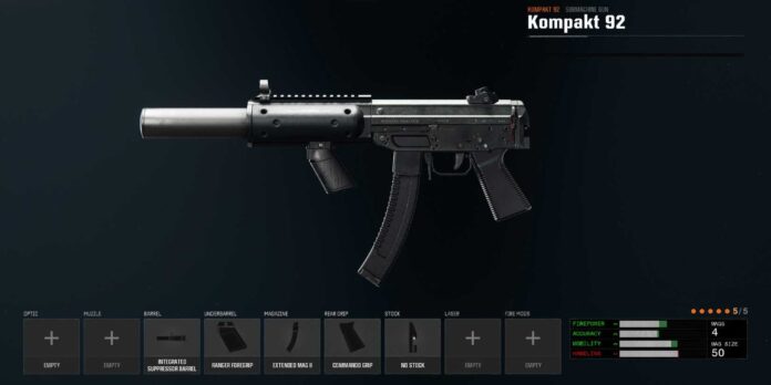 Call of Duty: Black Ops 6 - O melhor loadout para a Kompakt 92