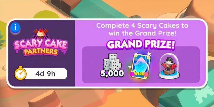 Monopoly GO: Scary Cake Partners - Recompensas e Marcos do evento