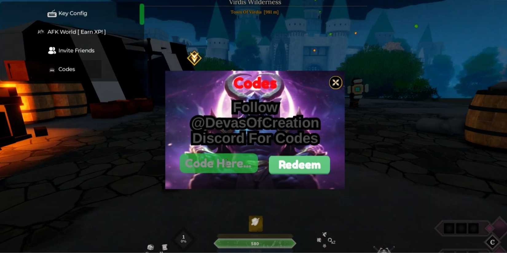 Roblox Devas of Creation Códigos de itens grátis (Dezembro de 2024