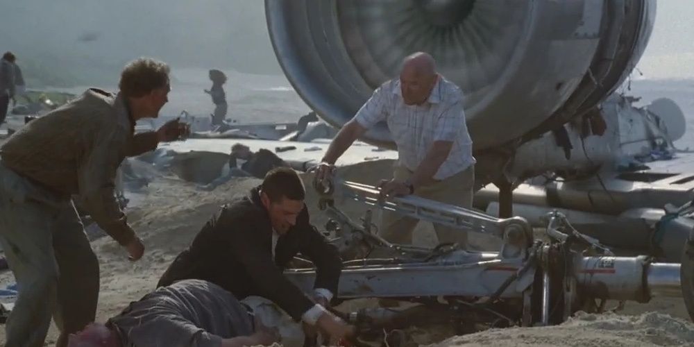 O que causou o acidente de avião em Lost?