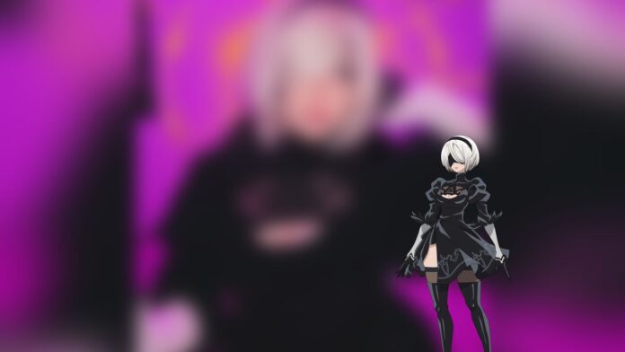 Modelo galaxy.__.prince fez um lindo cosplay da 2B de Nier Automata