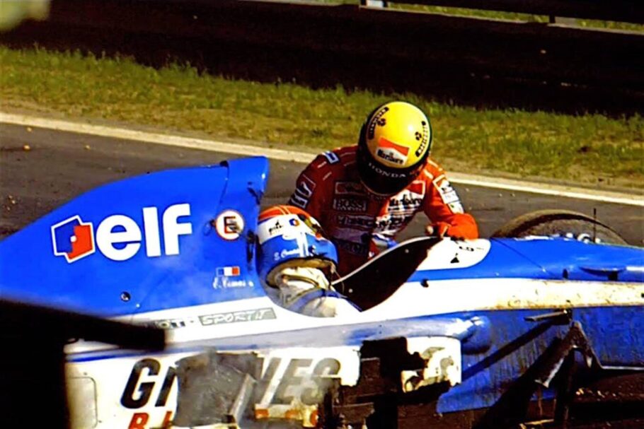 O dia em que Ayrton Senna salvou a vida de Érik Comas
