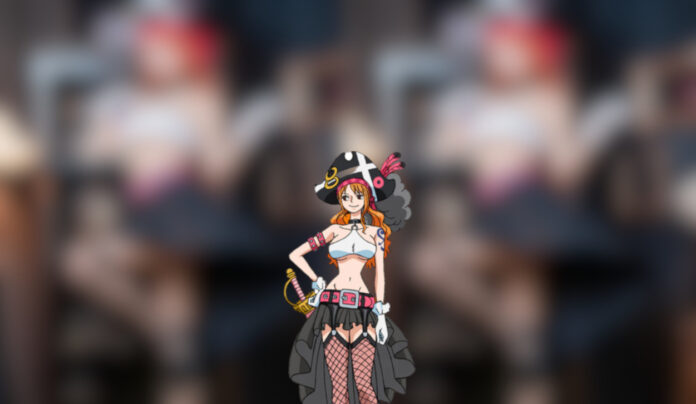 Modelo mee_10_10 vai deixar você sem fôlego com esse cosplay da Nami de One Piece