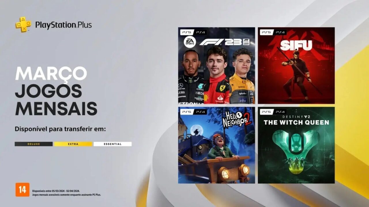 Todos os Jogos da PS Plus Essencial em 2024