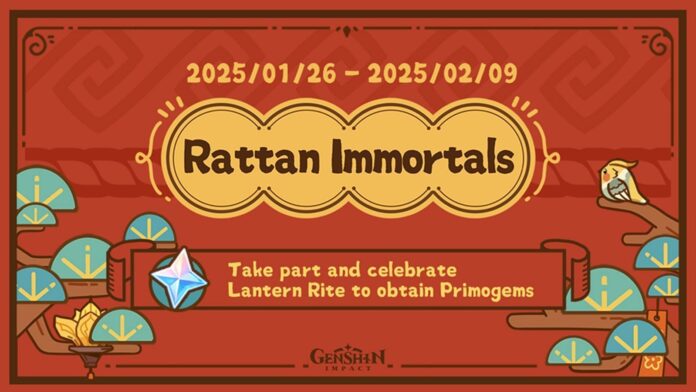 Genshin Impact - Guia completo do evento web Rattan Immortals