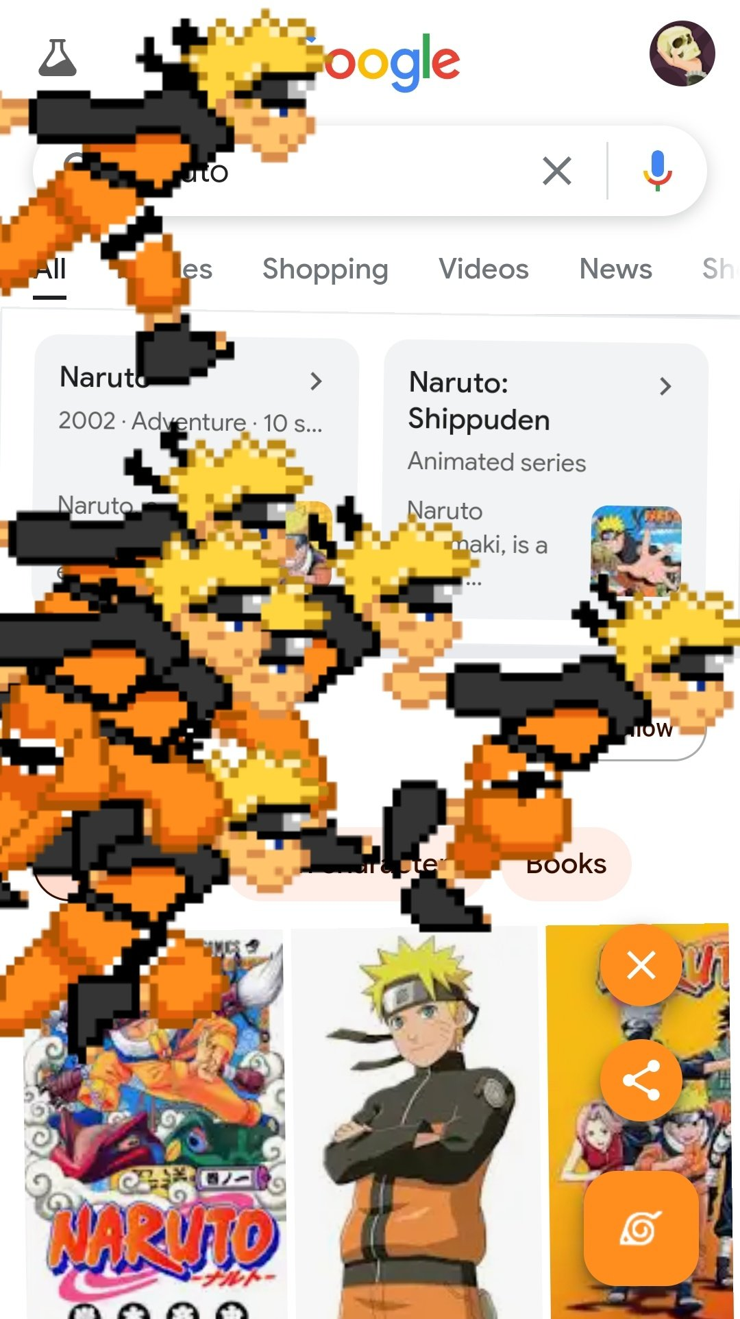 Google fez animação especial ao pesquisar Naruto na pagina inicial 