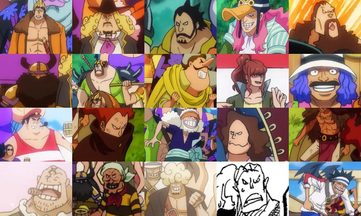 One Piece - Todos os Piratas do Roger