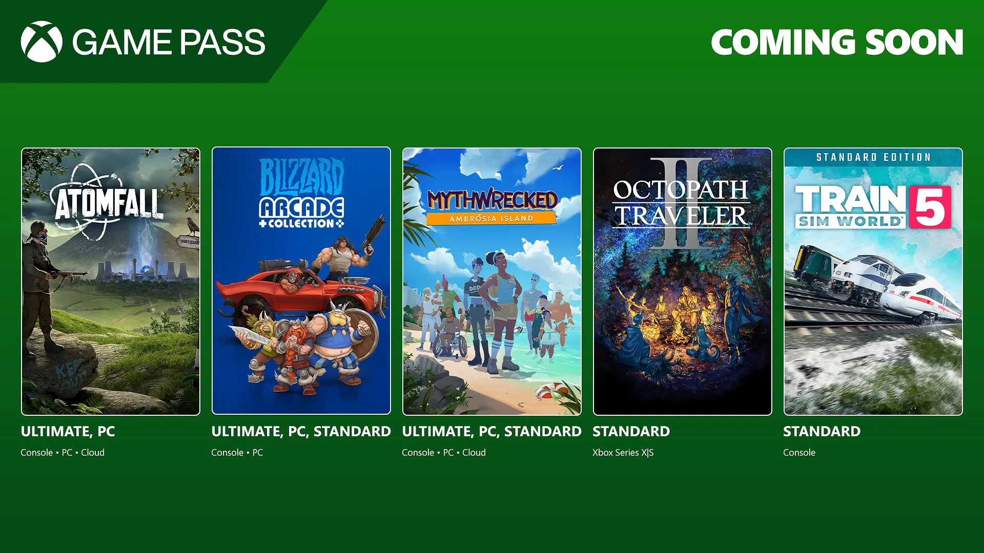 Xbox Game Pass recebe Atomfall e Octopath Traveler II em março; veja a lista completa