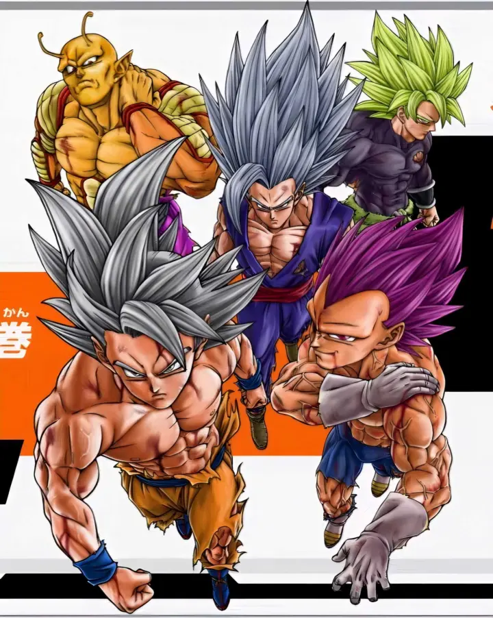 Capa do volume 24 de Dragon Ball Super destaca Goku, Vegeta, Gohan, Piccolo e Broly no auge 