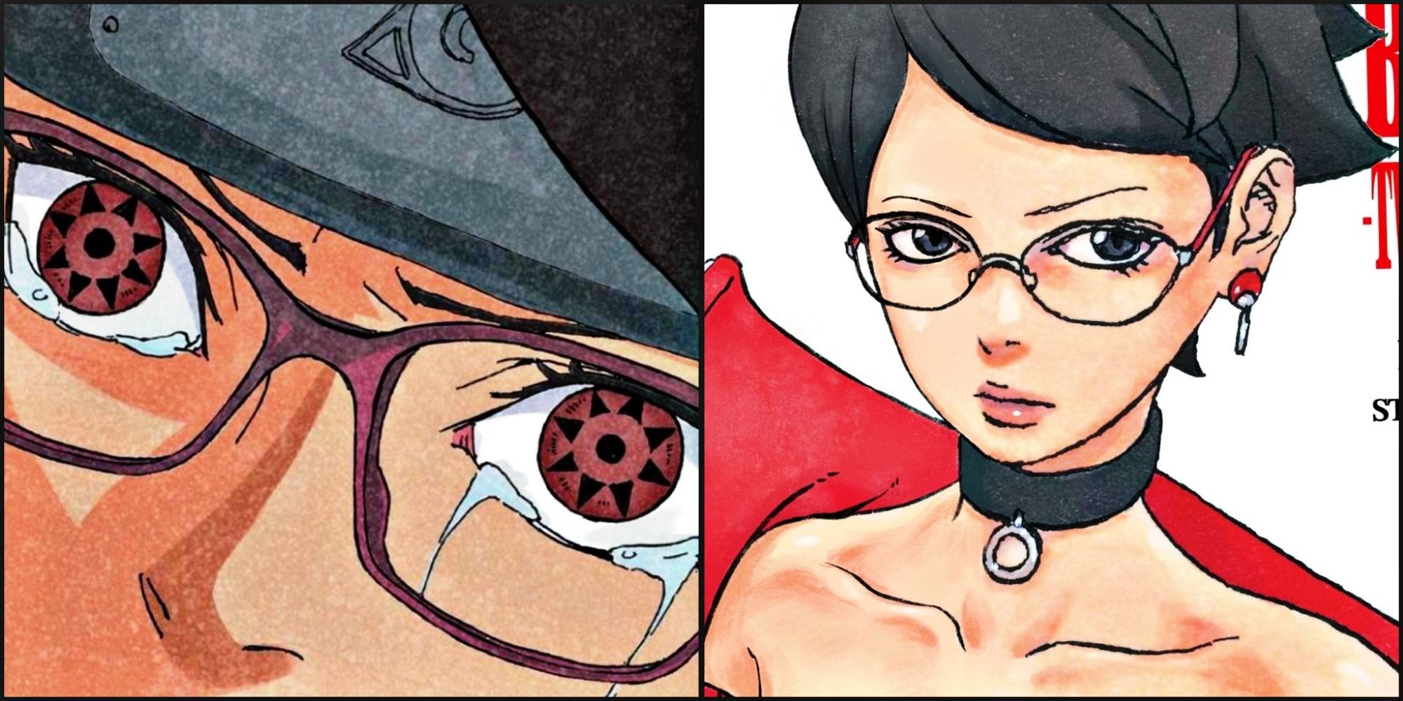 Boruto TBV 20 revela o visual de Sarada com o Mangekyo Sharingan no Timeskip