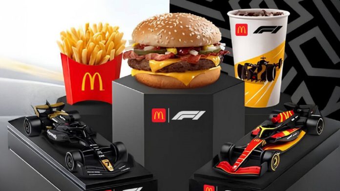 Miniaturas de carros e copo exclusivo marcam ação do McDonald’s com filme da Fórmula 1