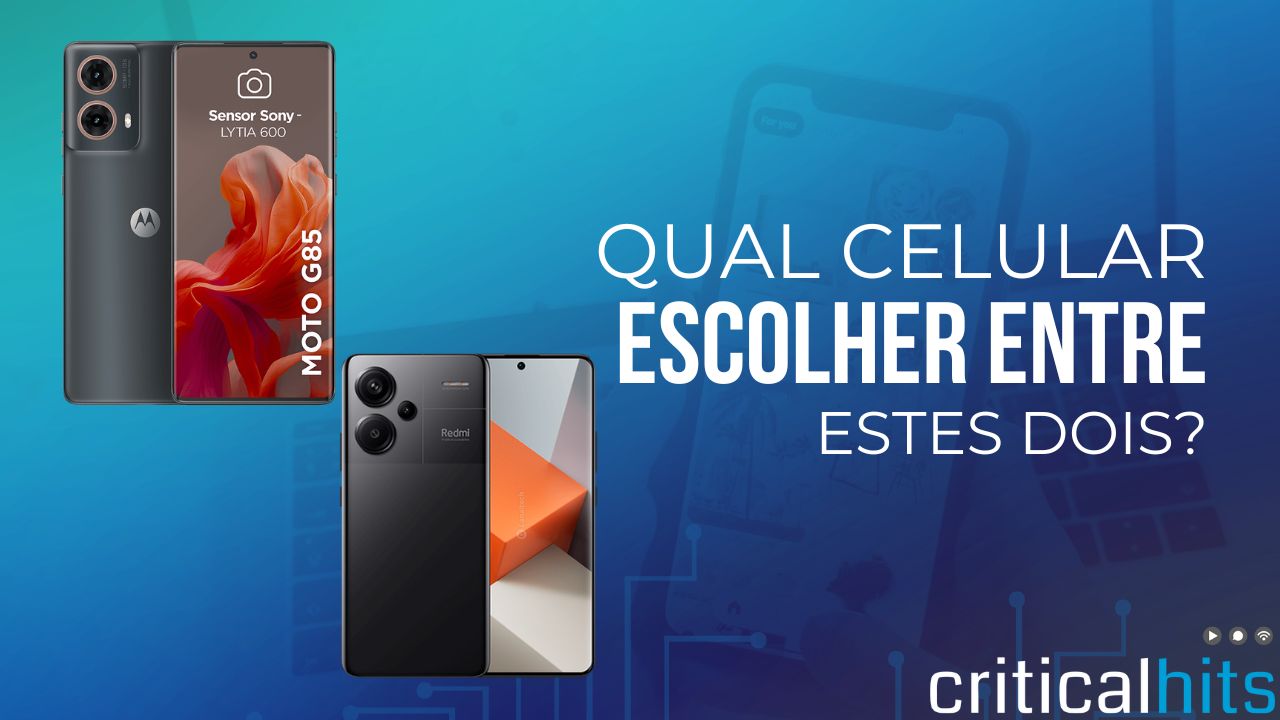 Moto G85 ou Xiaomi Redmi Note 13 Pro, qual escolher?
