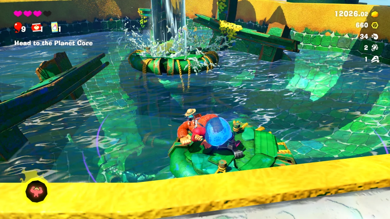 Donkey Kong Bananza - Todas as bananas na Camada da Lagoa