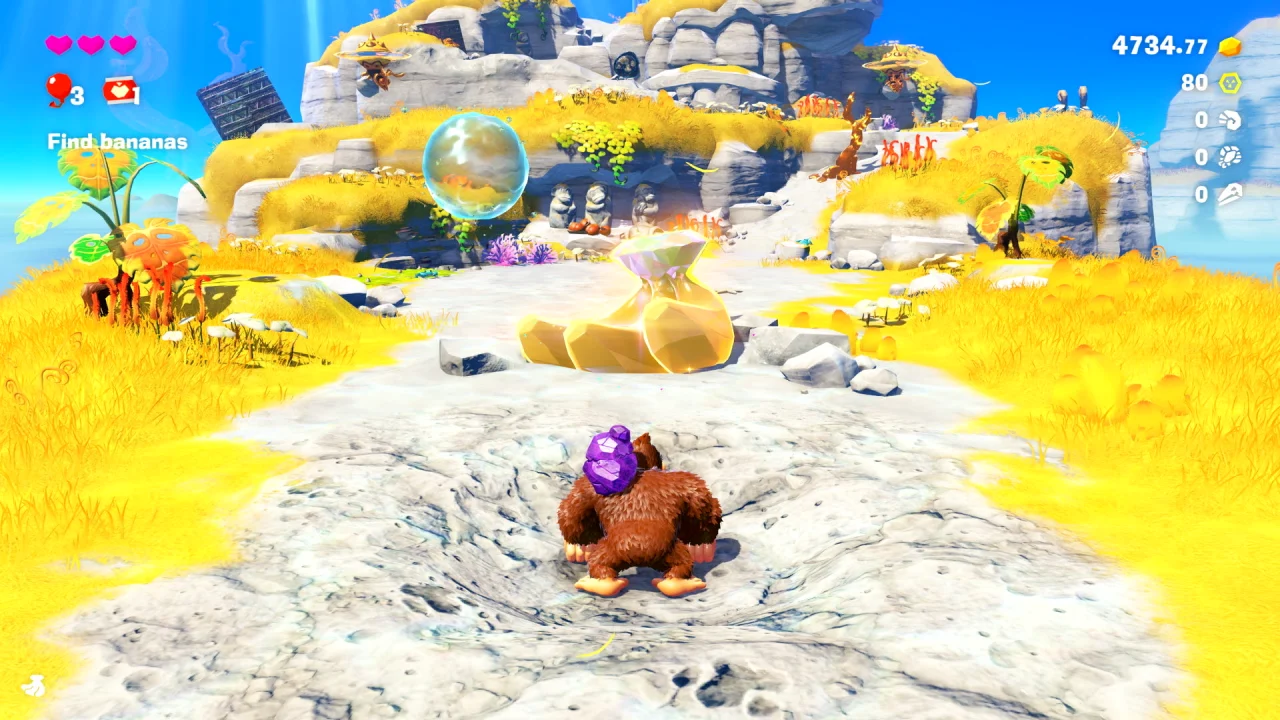 Donkey Kong Bananza - Todas as bananas na Camada da Lagoa