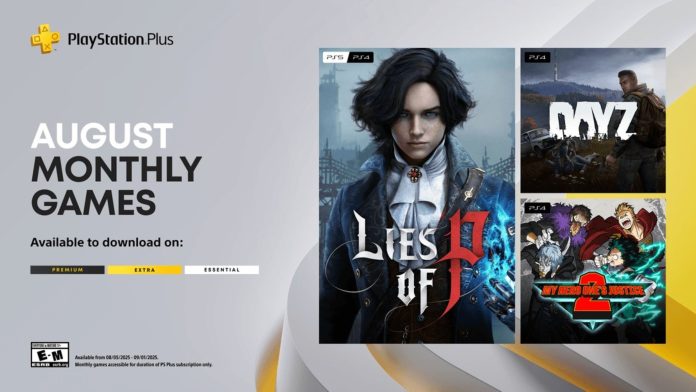 Jogos de agosto na PS Plus incluem Lies of P e DayZ em destaque