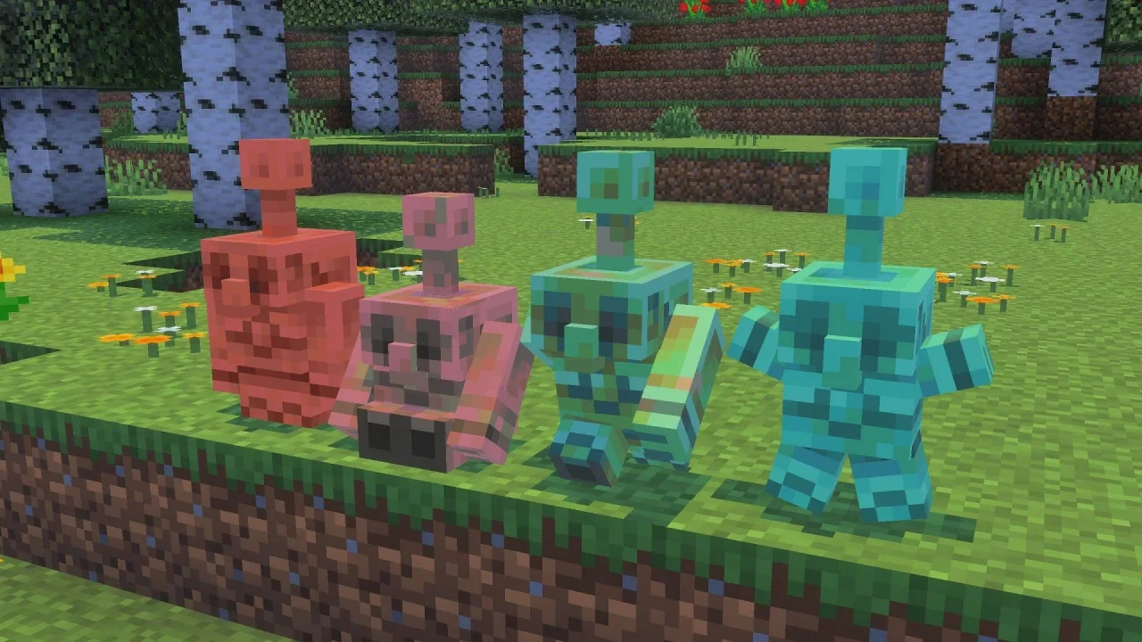 Como criar e usar a Estátua de Golem de Cobre no Minecraft