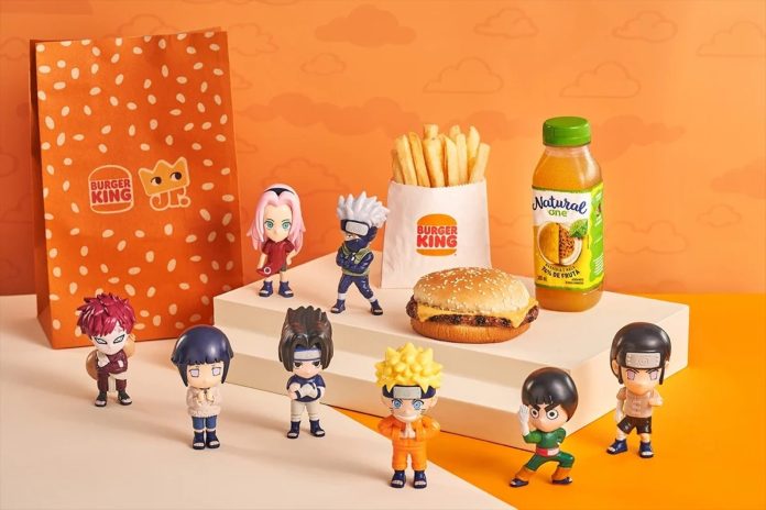 Nova campanha de Naruto no Burger King chega ao Brasil em setembro