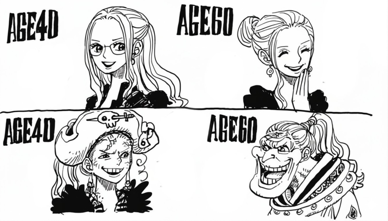 Eiichiro Oda revela como será o visual de Vivi aos 40 e 60 anos em One Piece