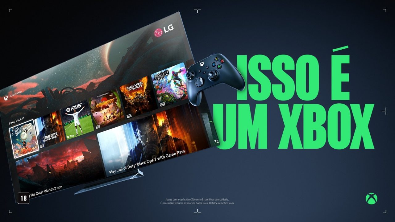 Xbox Cloud Gaming expande operação no Brasil com apps para TVs LG e Fire TV
