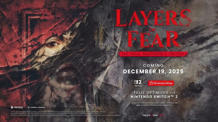 Layers of Fear The Final Masterpiece Edition será lançado no Nintendo Switch 2 com suporte a ray tracing