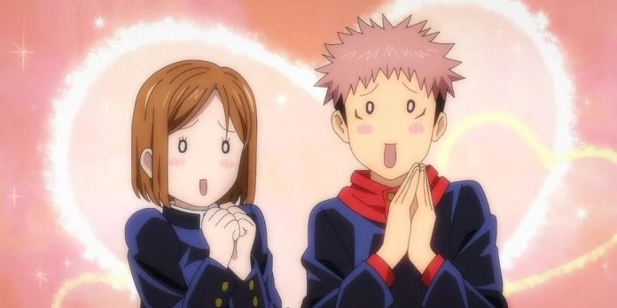 nobara-and-yuji-funny-moment-in Jujutsu Kaisen Season 3 confirma que Yuji e Nobara nunca seriam um casal