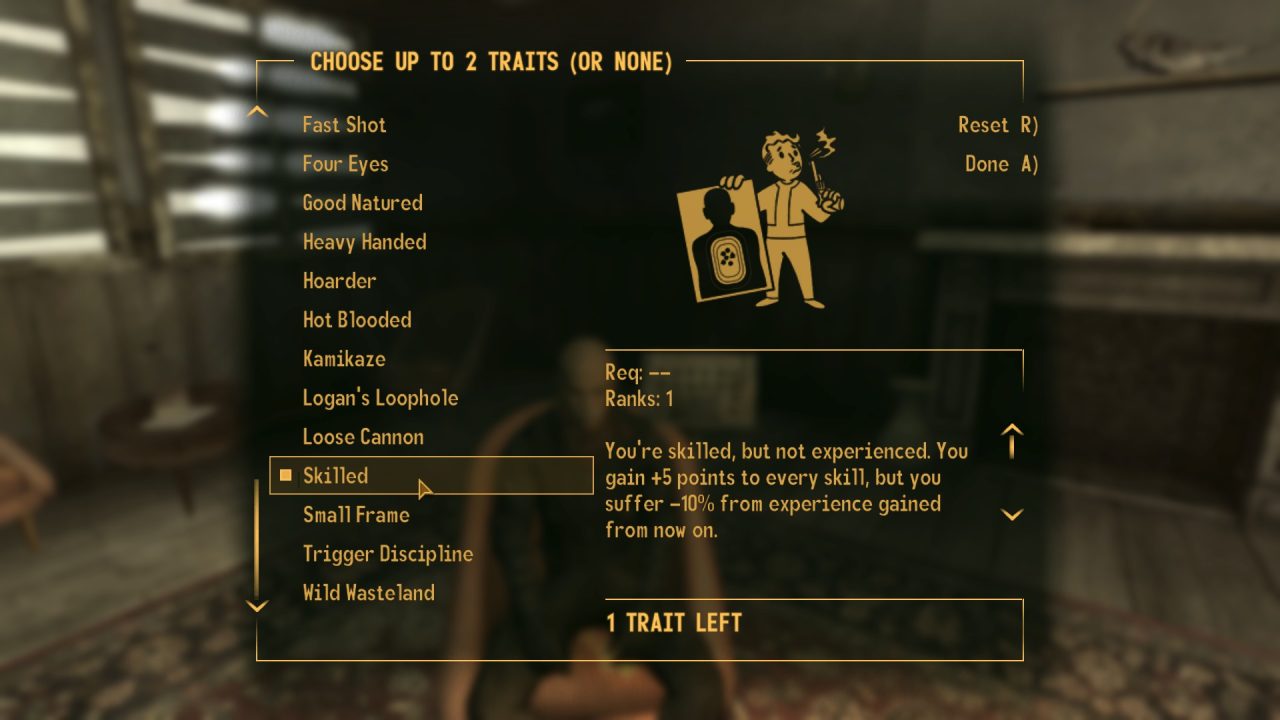 Os melhores traits para escolher em Fallout: New Vegas