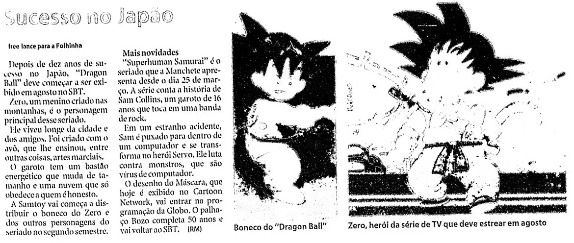 Goku quase teve um nome completamente diferente na versão brasileira de Dragon Ball