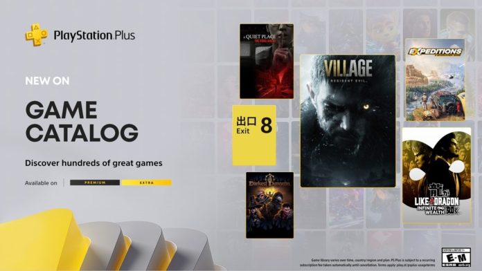 Jogos do PlayStation Plus de Janeiro incluem Resident Evil Village, Like a Dragon Infinite Wealth e mais