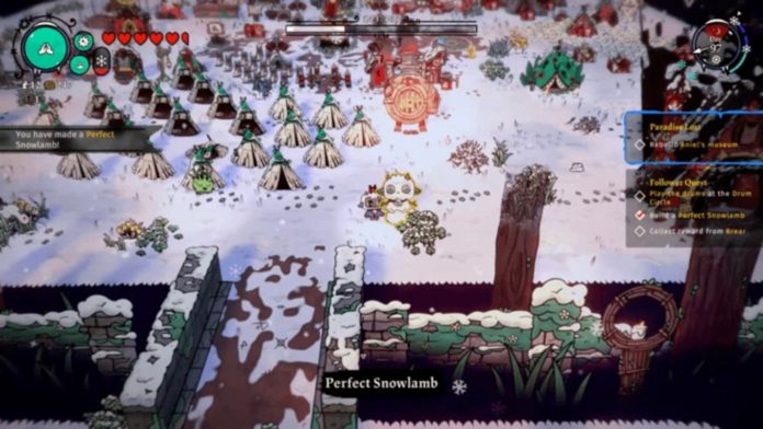 Cult of the Lamb - Como construir Cordeirinhos de Neve