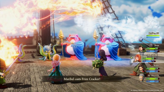 Dragon Quest 7 Reimagined - Como trocar equipamentos durante a batalha