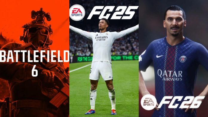 EA dominou as vendas de jogos AAA em 2025 com Battlefield 6 e EA Sports FC no topo